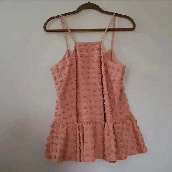Tibi Peach Peplum Tank Size 8 - Picture 4 of 4